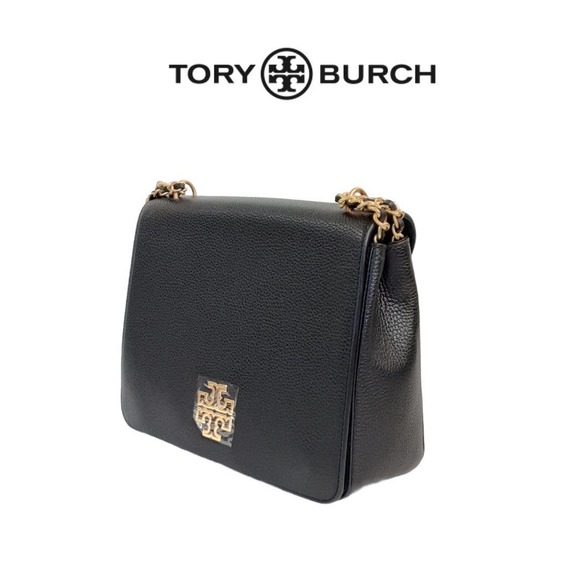 Tory Burch Handbags - Tory Burch Britten Large Adjustable Black Bag New